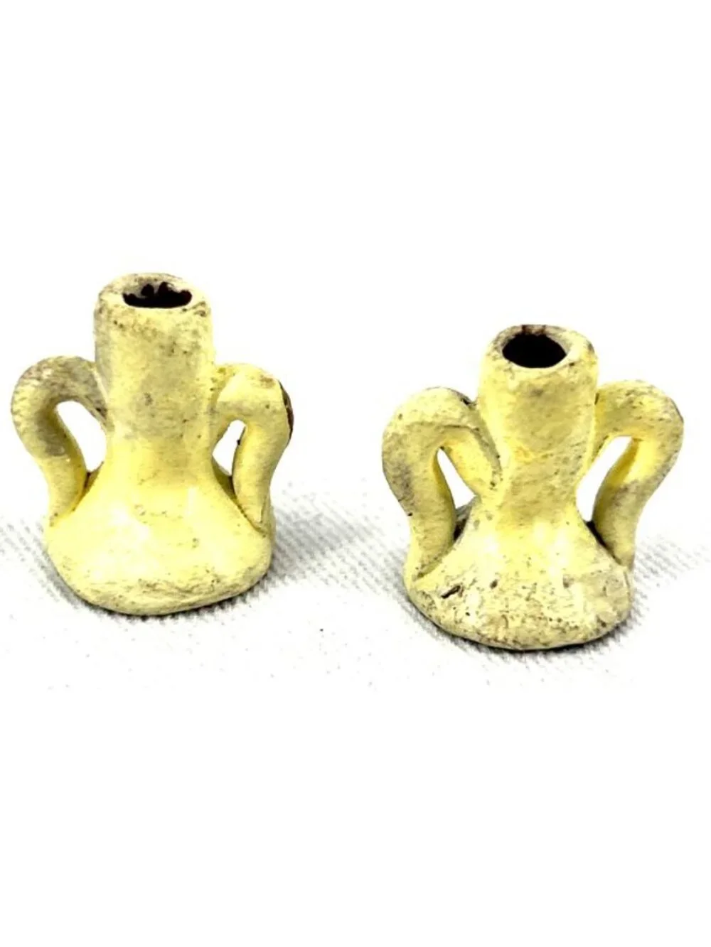 Dollhouse Miniatures Candleholder Terra Cotta Handcrafted .75